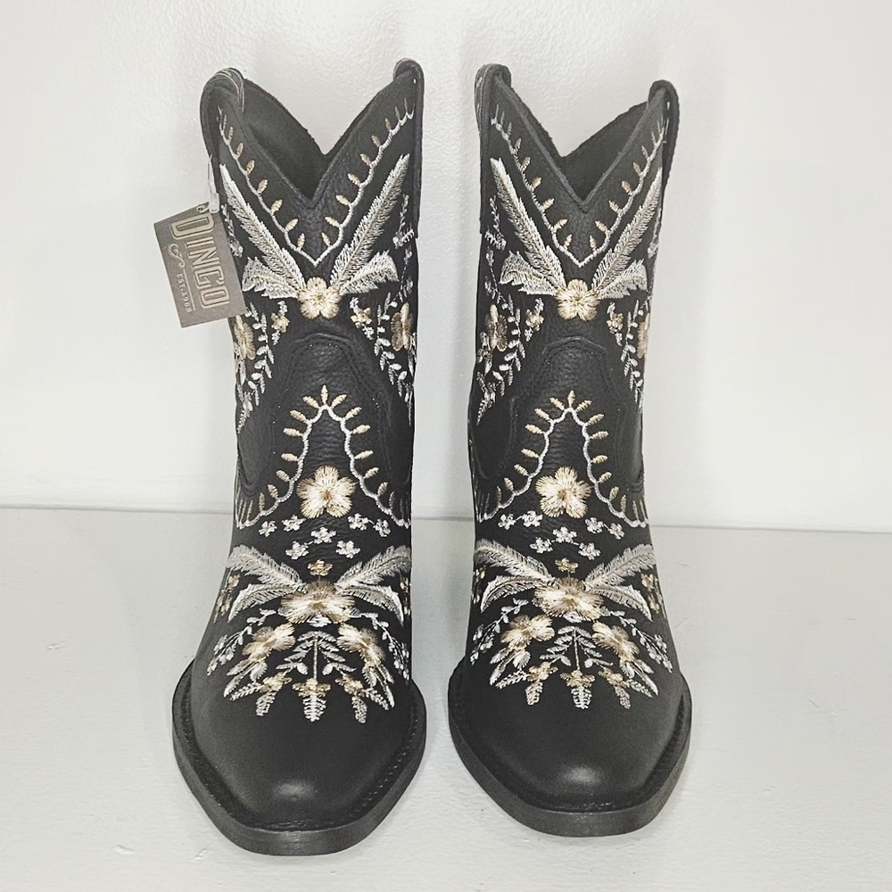 Dingo Primrose women's cowboy boots/boho style/ floral embroidery/DI748/size 7.5 - Picture 2 of 12